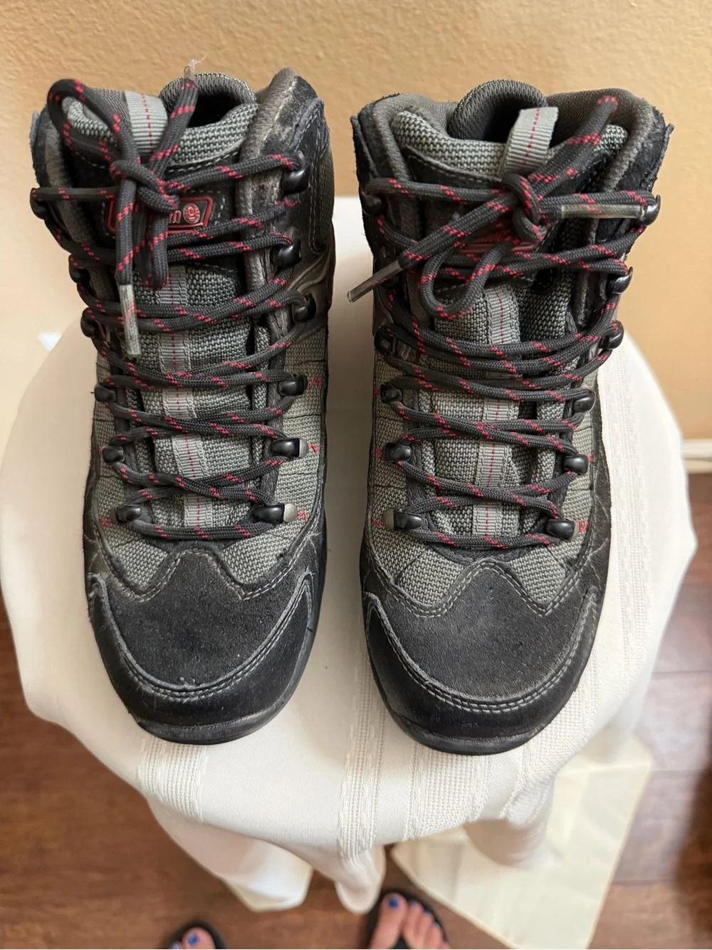 Kids Black & Gray Hiking Boots - Coleman